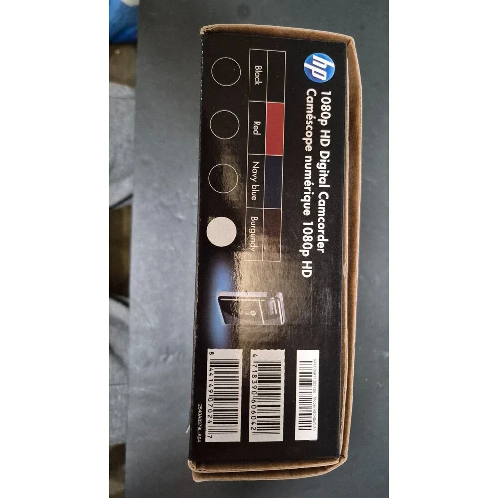 HP V5040u 1080p HD Digital Camcorder 5MP Burgundy – Gently Used Condition